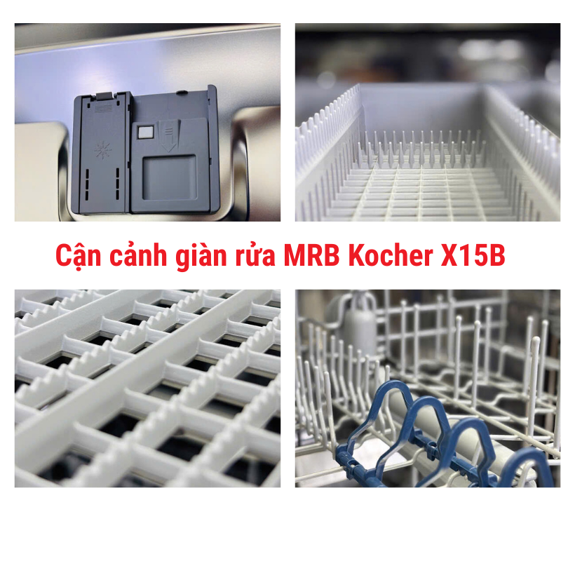 Máy rửa bát Kocher KDEU-X15B 10 Máy rửa bát Kocher KDEU-X15B