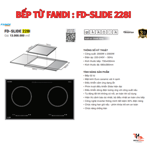 BẾp TỪ Fandi Fd Slide 228i Beptuhanoi (6) BẾp TỪ Fandi Fd Slide 228i Beptuhanoi (6)