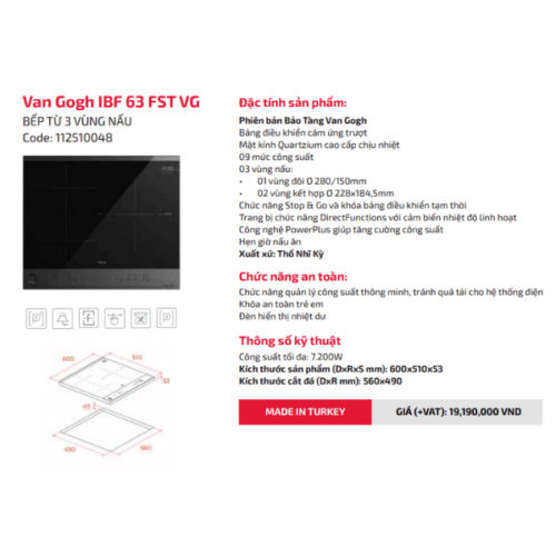 Bếp Từ 3 Vùng Nấu Teka Van Gogh Ibf 63 Fst Vg Bếp Từ Hà Nội (2) Bếp Từ 3 Vùng Nấu Teka Van Gogh Ibf 63 Fst Vg Bếp Từ Hà Nội (2)