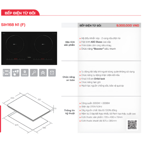 Bếp Từ Sato Sih 168n1 (f) Beptuhanoi (2)