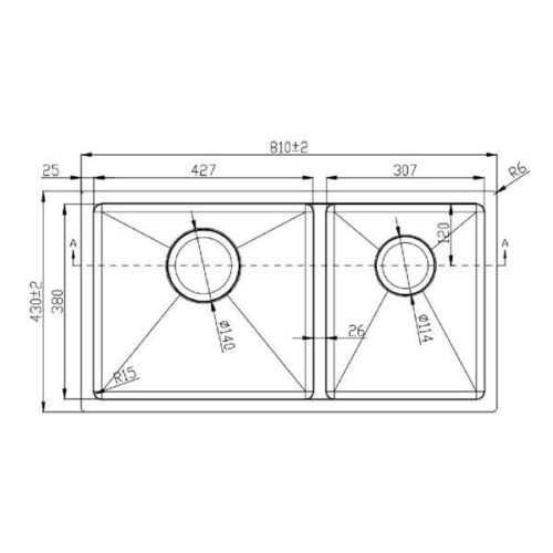 Chau Rua Bat Konox Cube 8144du (1) Chậu Rửa Konox Cube 8144DU
