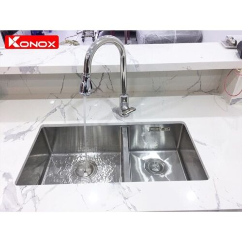 Chau Rua Bat Konox Cube 8144du (2) Chậu Rửa Konox Cube 8144DU