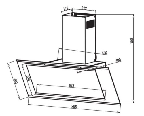 Máy Hút Mùi FEUER V869 White Máy Hút Mùi FEUER V869 White