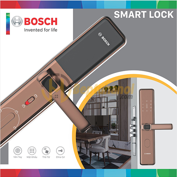 Khóa điện tử Bosch ID30B Màu đồng