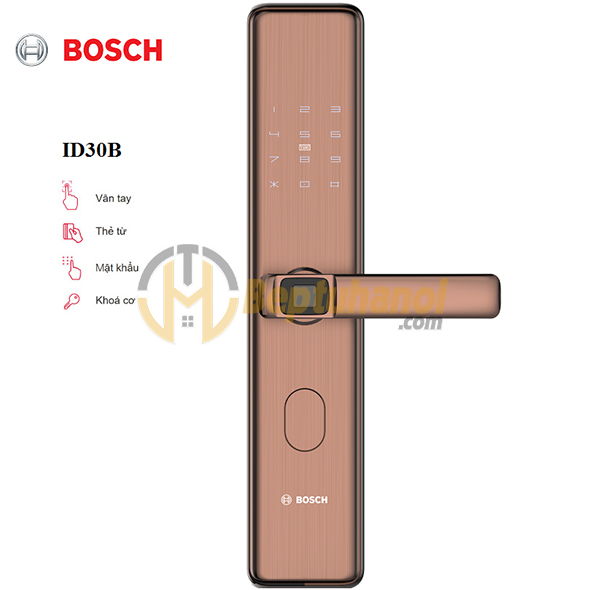 Khóa điện tử Bosch ID30B Màu đồng