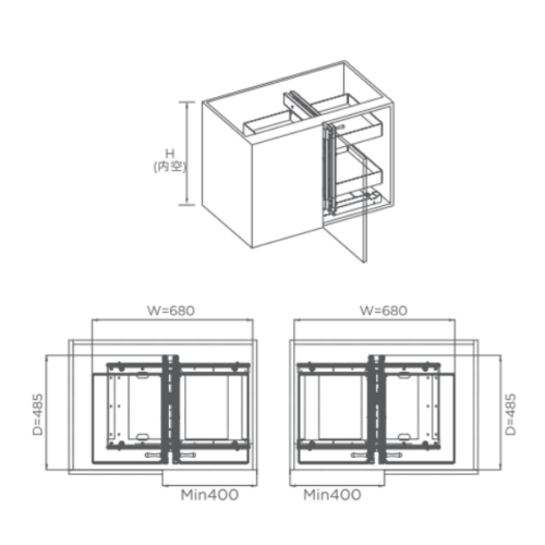 Kệ góc mở toàn phần HiGold 101148