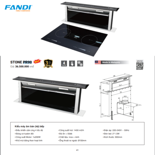MÁy HÚt MÙi Âm BÀn Fandi Stone Pr90 Beptuhanoi (1) MÁy HÚt MÙi Âm BÀn Fandi Stone Pr90 Beptuhanoi (1)