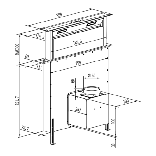 MÁy HÚt MÙi Âm BÀn Fandi Stone Pr90 Beptuhanoi (3) MÁy HÚt MÙi Âm BÀn Fandi Stone Pr90 Beptuhanoi (3)