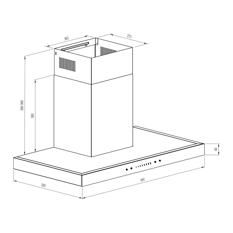 Máy Hút Mùi Fandi SHPR70 11 MÁy HÚt MÙi Fandi Shpr7090 Beptuhanoi (8)