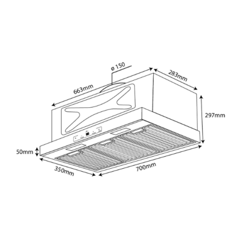 Máy Hút Mùi Kocher TURBO X-350D