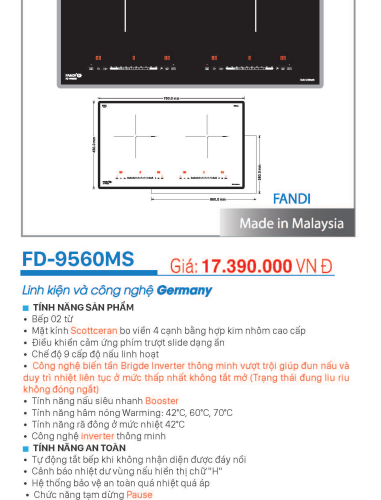 Bếp Từ Đôi FANDI FD-9560MS