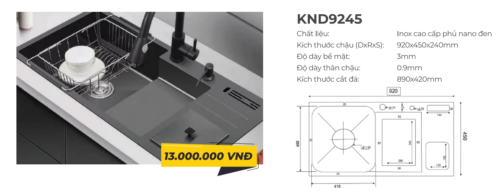 Chậu Rửa Kagol KND9245 Chậu Rửa Kagol KND9245