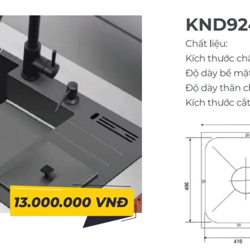 Chậu Rửa Kagol KND9245 1 Chậu Rửa Kagol KND9245