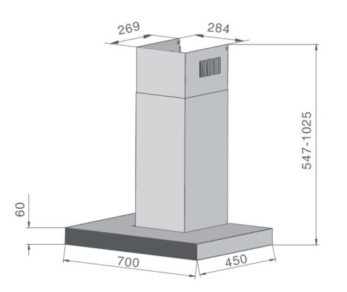 Máy Hút Mùi FEUER T68i 70cm Máy Hút Mùi FEUER T68i 70cm
