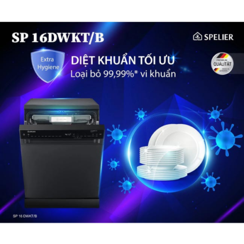 Máy Rửa Bát Spelier SP 16 DWKT/B Máy Rửa Bát Spelier SP 16 DWKT/B