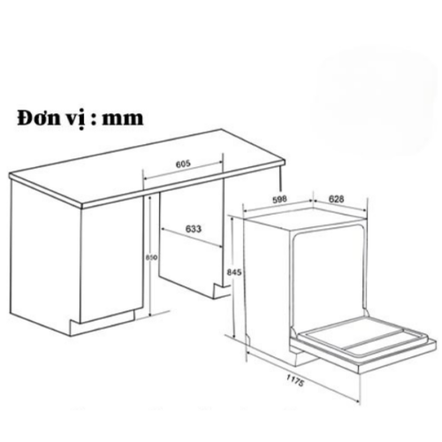Máy Rửa Bát Spelier SP 16 DWKT/B Máy Rửa Bát Spelier SP 16 DWKT/B