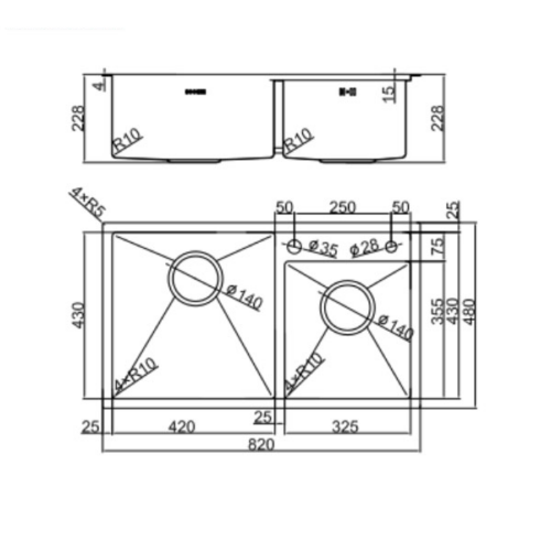 Chậu Rửa Soochi SC8248DO Chậu Rửa Soochi SC8248DO