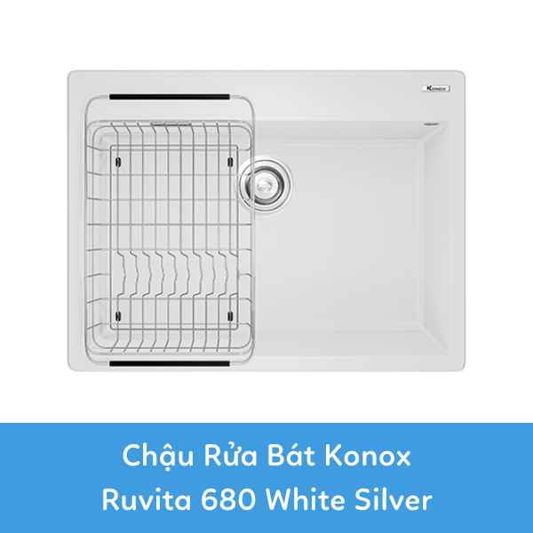 Chau Rua Bat Konox Ruvita 680 White Silver
