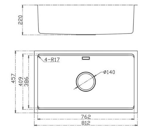 Chậu Rửa Konox KN8146SU Dekor 3 Chau Rua Konox Kn8146su Dekor (1)