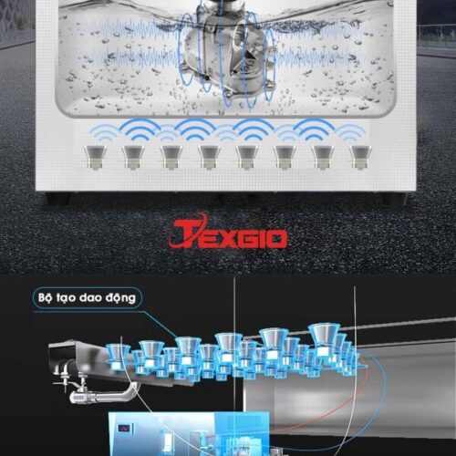Máy Rửa Bát Công Nghiệp UltraSonic Texgio Luxury TGU-1500XS