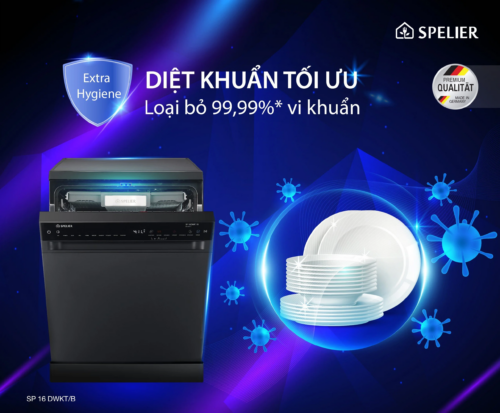 Máy Rửa Bát Spelier SP 16 DWKT/G Máy Rửa Bát Spelier SP 16 DWKT/G