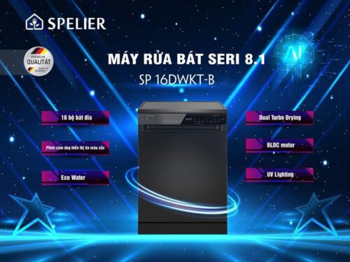 Máy Rửa Bát Spelier SP 16 DWKT/B Máy Rửa Bát Spelier SP 16 DWKT/B