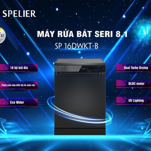 Máy Rửa Bát Spelier SP 16 DWKT/G 5 Máy Rửa Bát Spelier SP 16 DWKT/B
